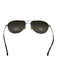 Maui Jim Silver Tone Metal Slim Polarized Aviator tinted lens Sunglasses Silver Tone