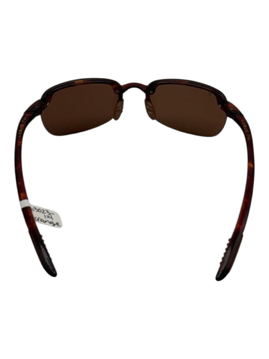 Maui Jim Sport Brown Acetate Tortoiseshell Rimless Slim Polarized Sunglasses Brown