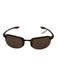 Maui Jim Sport Brown Acetate Tortoiseshell Rimless Slim Polarized Sunglasses Brown