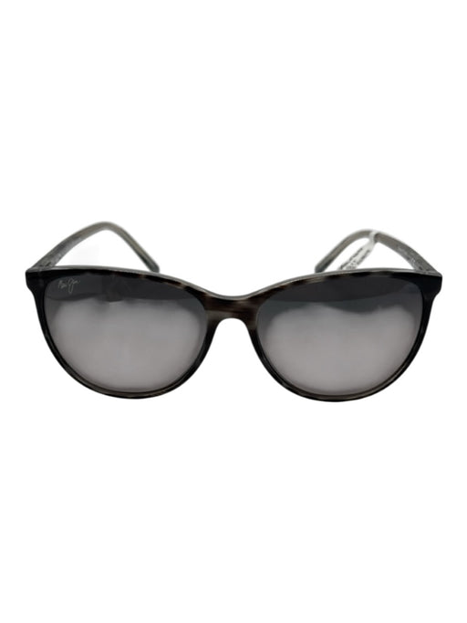 Maui Jim Gray & Black Acetate Tortoiseshell Wayfarer Gradient Lens Sunglasses Gray & Black