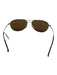 Maui Jim Silver Tone & Blue Metal Slim Polarized Aviator tinted lens Sunglasses Silver Tone & Blue
