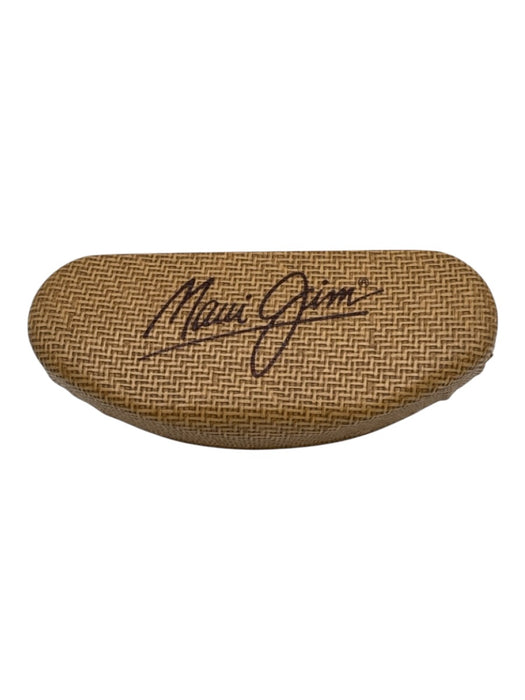 Maui Jim Silver Tone & Blue Metal Slim Polarized Aviator tinted lens Sunglasses Silver Tone & Blue