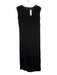 Monica Sarti Size S Black Silk Blend Floral Embroidered Sleeveless Dress Set Black / S