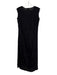 Monica Sarti Size S Black Silk Blend Floral Embroidered Sleeveless Dress Set Black / S