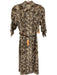 Altuzarra Size 34 Beige, Black & Brown Silk Snake Print Metallic Thread Dress Beige, Black & Brown / 34