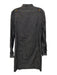 Tomas Maier Size 2 Dark Wash Cotton Chambray 1/2 Zip Long Sleeve Zip Slits Dress Dark Wash / 2