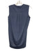 Amina Rubinacci Size 40 Blue & White Silk Blend Floral Sleeveless 1/2 Button Top Blue & White / 40