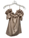 Blumarine Size 40 Beige Pink Silk Spaghetti Strap Ruffle Cold Shoulder Top Beige Pink / 40