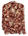 Altuzarra Size 34 Red & Beige Polyester Abstract Floral Long Sleeve Top Red & Beige / 34