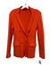 Altuzarra Size XS Orange Viscose Blend Blazer Long Sleeve 3 Buttons Jacket Orange / XS