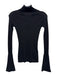 Sa Su Phi Size 38 Black Cashmere & Silk Long Sleeve Ribbed high neck Top Black / 38