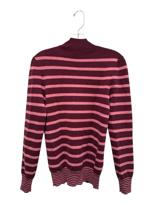 Stella McCartney Size 40 purple & pink Wool Long Sleeve Striped Top purple & pink / 40