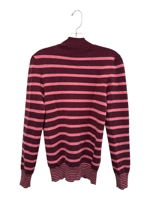 Stella McCartney Size 40 purple & pink Wool Long Sleeve Striped Top purple & pink / 40