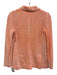 Amina Rubinacci Size 38 Orange & White Cotton & Viscose 3 Button Blazer Blazer Orange & White / 38