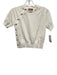 Altuzarra Size S White Viscose & Polyester Short Sleeve Side Buttons Top White / S