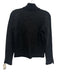 D. Exterior Size S Black Wool Blend Long Sleeve Fuzzy Cardigan Sweater Black / S
