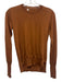 Partow Size XS Brown Wool & Silk Long Sleeve Knit Top Brown / XS