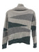 Amina Rubinacci Size 38 gray & green Cashmere Long Sleeve Turtle Neck Sweater gray & green / 38