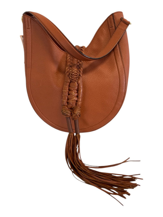 Altuzarra Brown Leather Shoulder Strap Magnetic Close Braided Strap Bag Brown / M
