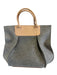 Graf Lantz Gray & Beige Wool & leather Crossbody & Hand Bag Magnetic Close Bag Gray & Beige / M/L