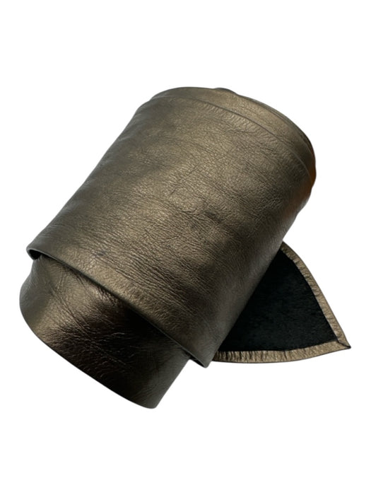Suzi Roher Gold Leather Crinkle Tie Wrap Belts Gold / S