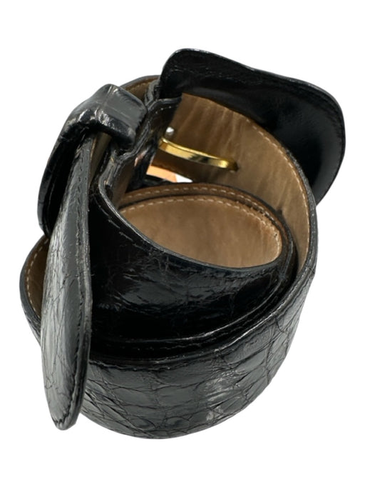 encueros Black Leather Belts Black