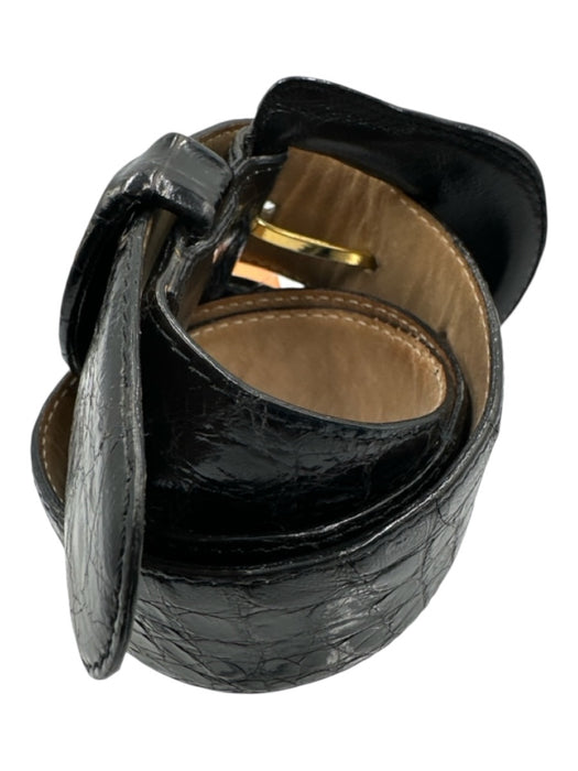 encueros Black Leather Belts Black