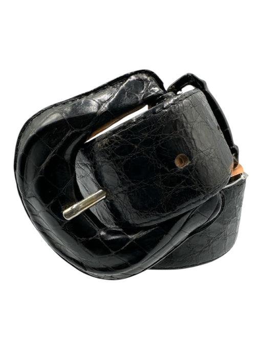 encueros Black Leather Belts Black