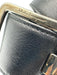 Salvatore Ferragamo Black Leather Silver Hardware Belts Black / 80 cm