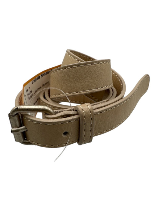 Fabiana Filippi Beige Leather Skinny Belts Beige / 40