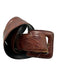 Kleinberg Sherrill Brown Leather Croc Embossed Belts Brown / Est S