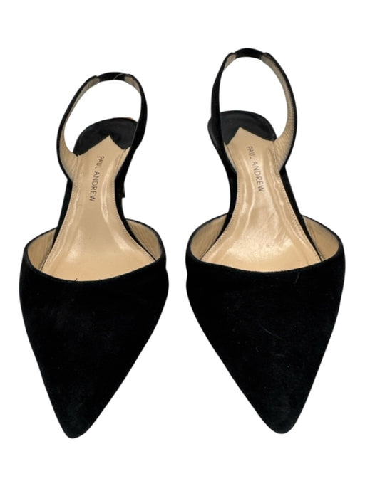 Paul Andrew Shoe Size 37 Black Leather Pointed Toe Slingback Sandals Black / 37