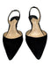 Paul Andrew Shoe Size 37 Black Leather Pointed Toe Slingback Sandals Black / 37