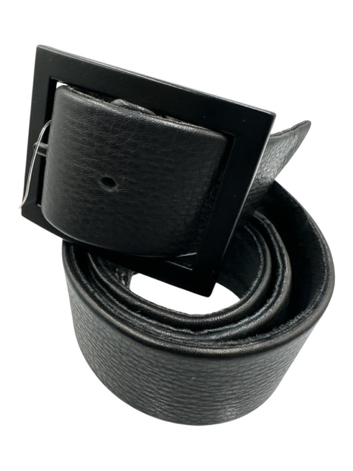 Jack Rabbit Black Leather Pebbled Belts Black / S