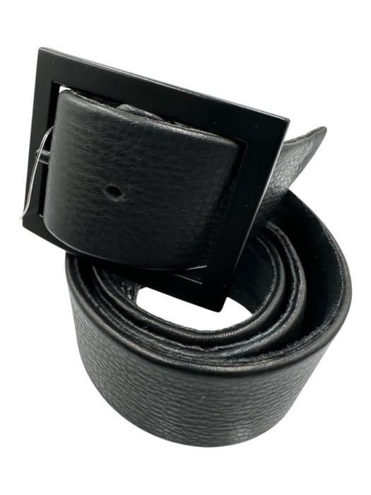 Jack Rabbit Black Leather Pebbled Belts Black / S