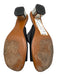 Robert Clergerie Shoe Size 37 Black & Beige Leather Reflective Detail Sandals Black & Beige / 37