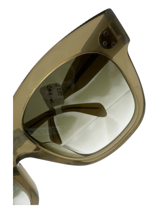 Celine Taupe Brown Acetate Solid Gradient Lens Square Lens Sunglasses Taupe Brown