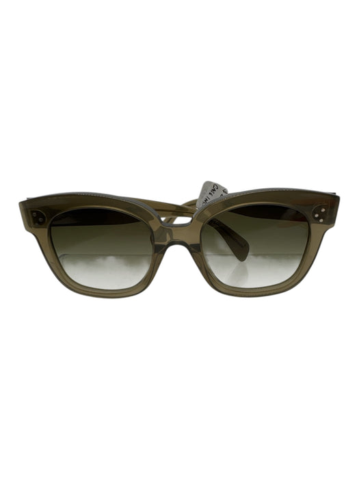 Celine Taupe Brown Acetate Solid Gradient Lens Square Lens Sunglasses Taupe Brown