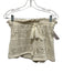 Palmacea Size XS/M Cream White Polyester & Cotton V Neck Knit Poncho Short Set Cream White / XS/M