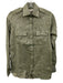 Ann Mashburn Size XS Sage green Cotton & Linen Long Sleeve Patch Pocket Top Sage green / XS