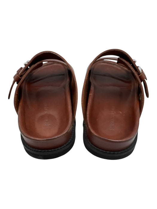 Jenni Kayne Shoe Size 38 Tan & black Leather Double Strap Shoes Tan & black / 38