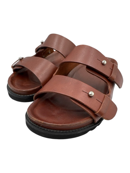 Jenni Kayne Shoe Size 38 Tan & black Leather Double Strap Shoes Tan & black / 38