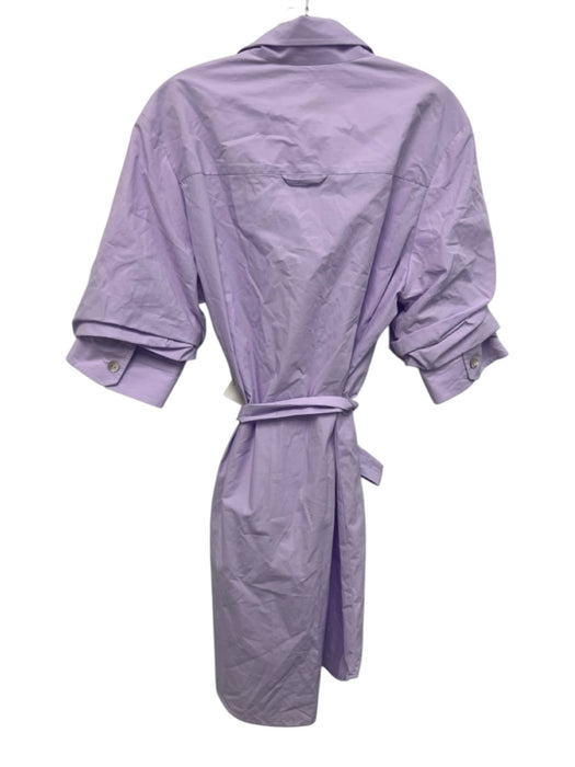 Fifteen Twenty Size M Lilac Purple Cotton Scrunch Detail 1/2 Sleeve Shirt Dress Lilac Purple / M