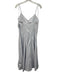 J. Crew Size 6 Gray Blue Cotton Spaghetti Strap V Neck Paneled Dress Gray Blue / 6