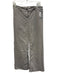 Nili Lotan Size 6 Light Gray Cotton Blend Back Pocket Wide Leg Straight Pants Light Gray / 6