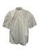 Ann Mashburn Size S Cream White Cotton Short Sleeve Button Up Collared Shirt Top Cream White / S