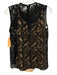 Stella McCartney Size 40 Black Cotton Blend Floral Lace Sleeveless Back Zip Top Black / 40