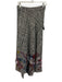 Avant Toi Size XS Black, White & Multi Wool Blend Houndstooth Painted Wrap Skirt Black, White & Multi / XS