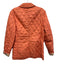 Burberry Size Est S Coral Orange Polyester Quilted Snap Button Front Jacket Coral Orange / Est S