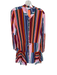 Oliviaceous Size L Multi Polyester Blend Long Sleeve Ruffle Drawstring Dress Multi / L